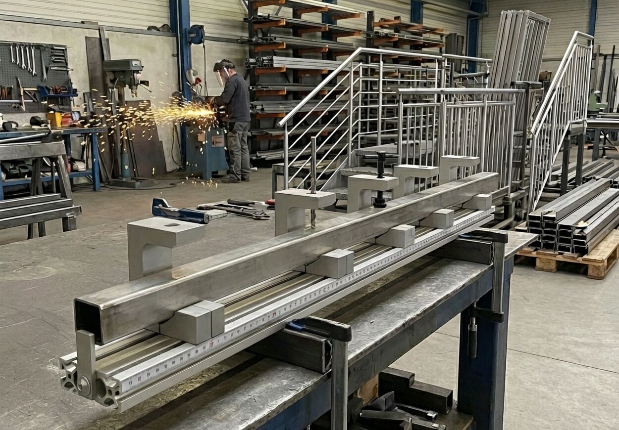 Bohrvorrichtung Vierkantrohr