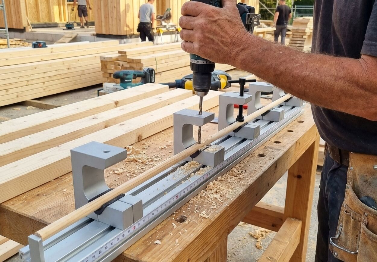 Bohrvorrichtung Holzstaab